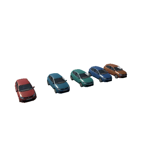 low poly Cars with interior